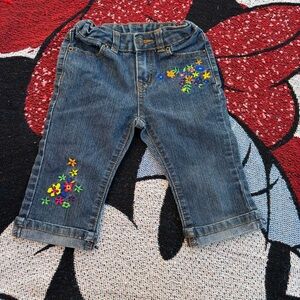 VINTAGE Y2K GUMBALLS EMBROIDERED FLOWER JEANS SIZE 4T